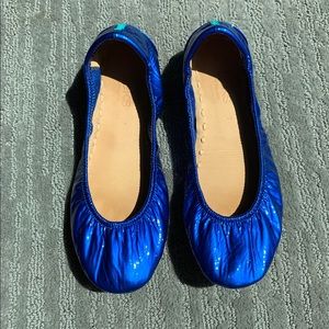 Sapphire Blue Patent Tieks Sz 7